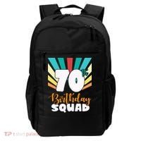 70th Birthday Squad 70 Years Old Backpack thumb 0