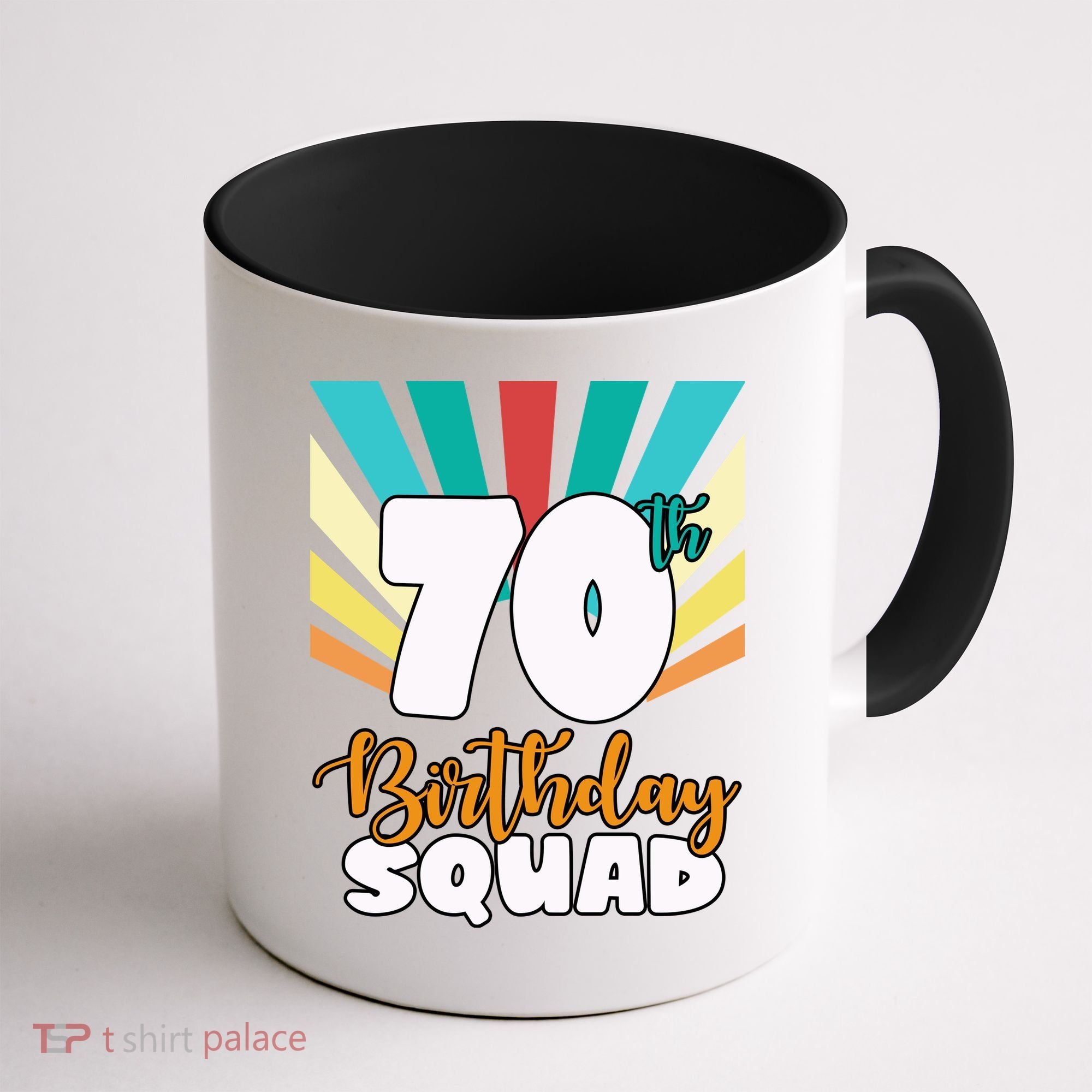 70th Birthday Squad 70 Years Old Coffee Mug