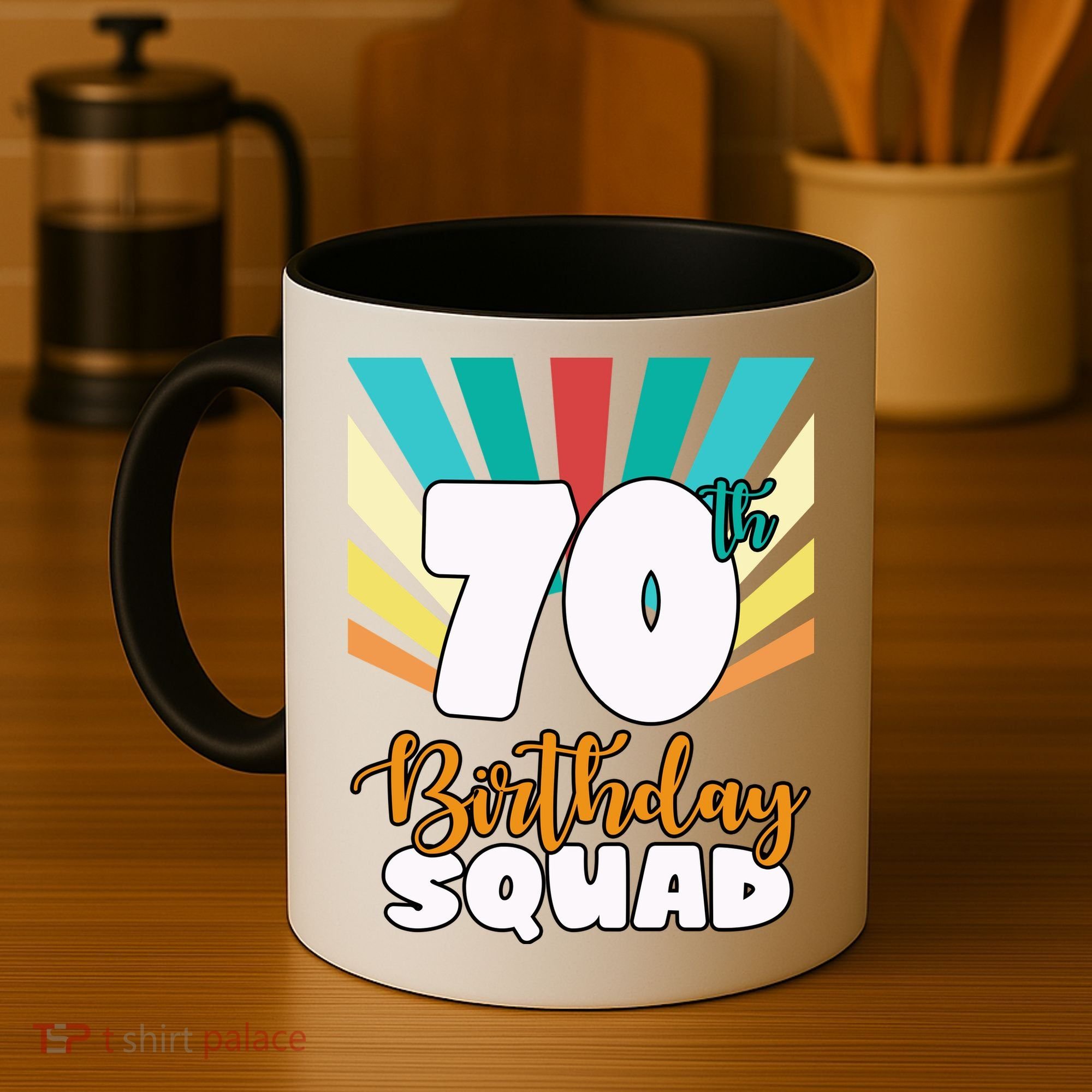 70th Birthday Squad 70 Years Old Coffee Mug