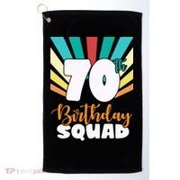 70th Birthday Squad 70 Years Old Golf Towel thumb 0