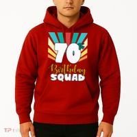 70th Birthday Squad 70 Years Old Hoodie thumb 2