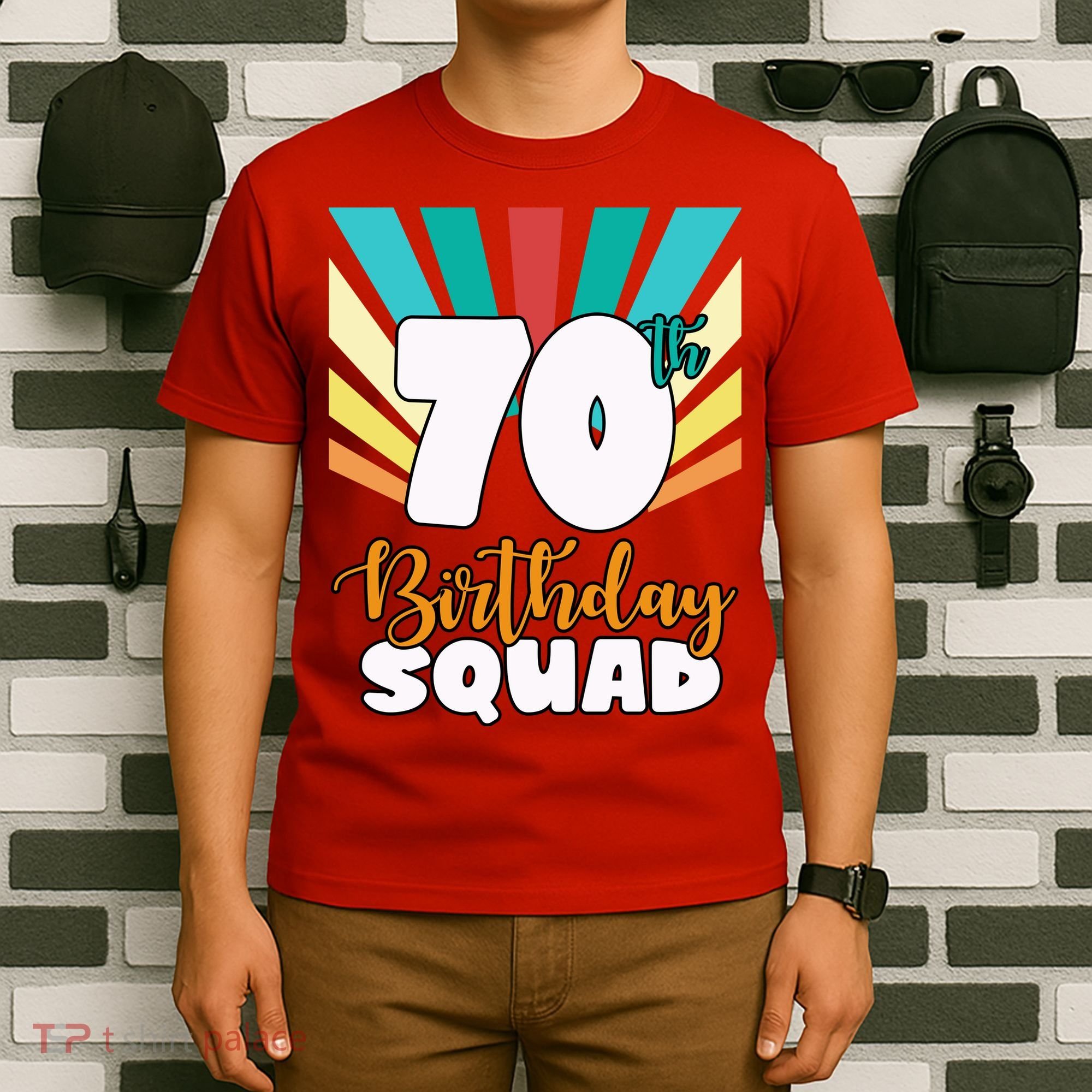 70th Birthday Squad 70 Years Old T-Shirt