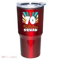 70th Birthday Squad 70 Years Old Tumbler thumb 0