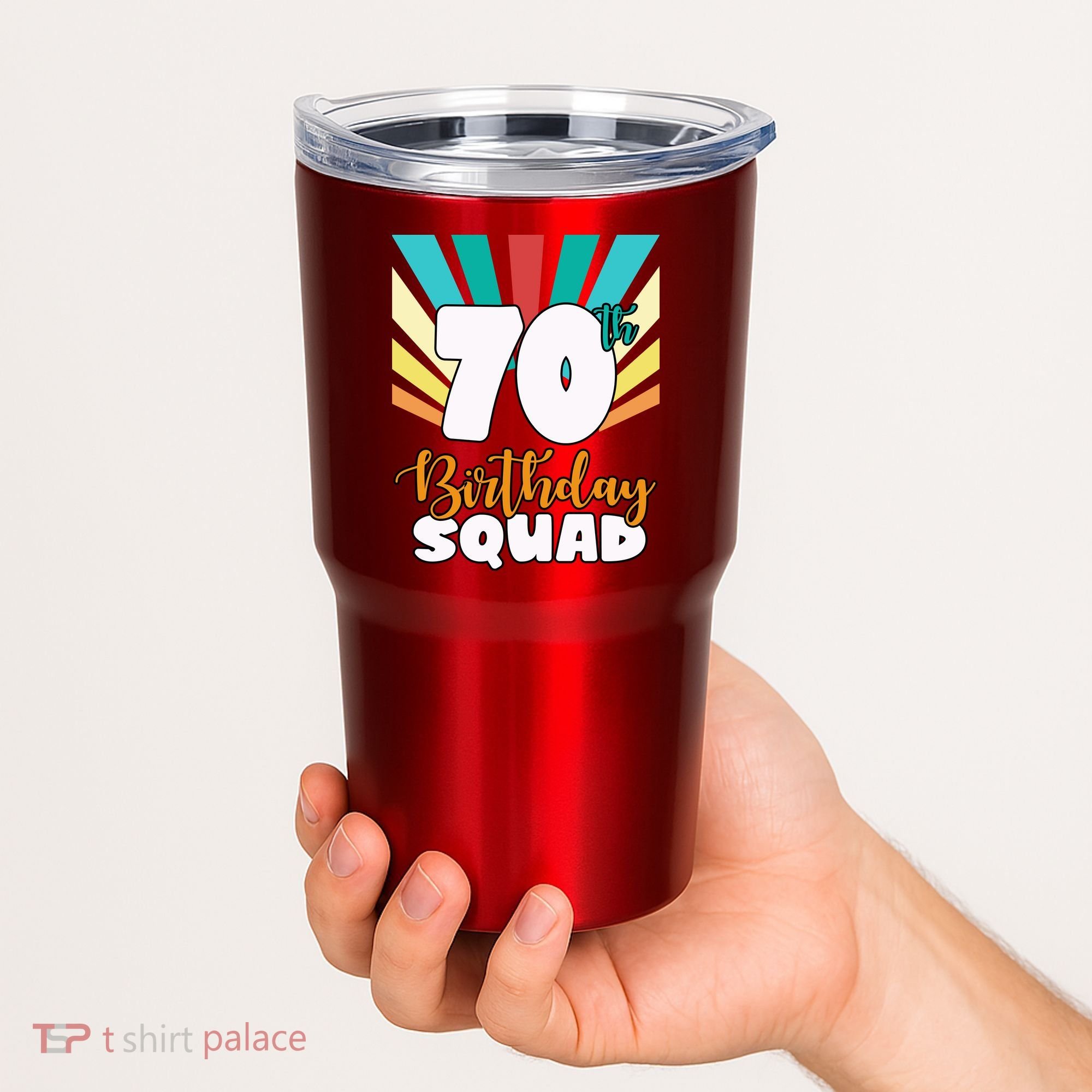 70th Birthday Squad 70 Years Old Tumbler