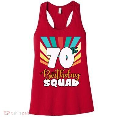 70th Birthday Squad 70 Years Old Women's Tank Top