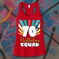 70th Birthday Squad 70 Years Old Women's Tank Top thumb 3