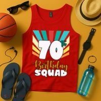 70th Birthday Squad 70 Years Old Tank Top thumb 4