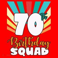 70th Birthday Squad 70 Years Old Tank Top thumb 6