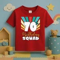 70th Birthday Squad 70 Years Old Toddler T-Shirt thumb 3