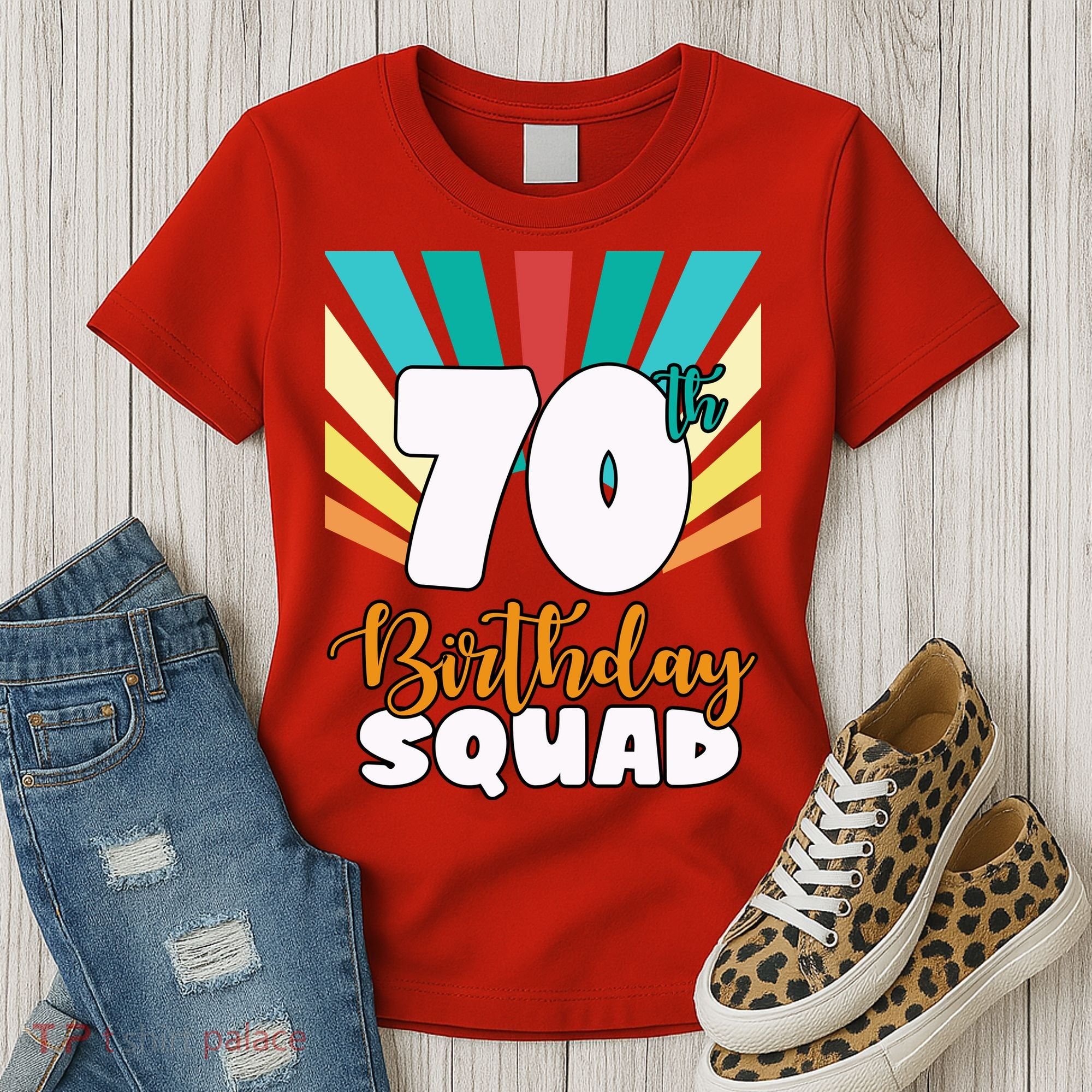 70th Birthday Squad 70 Years Old Women's T-Shirt