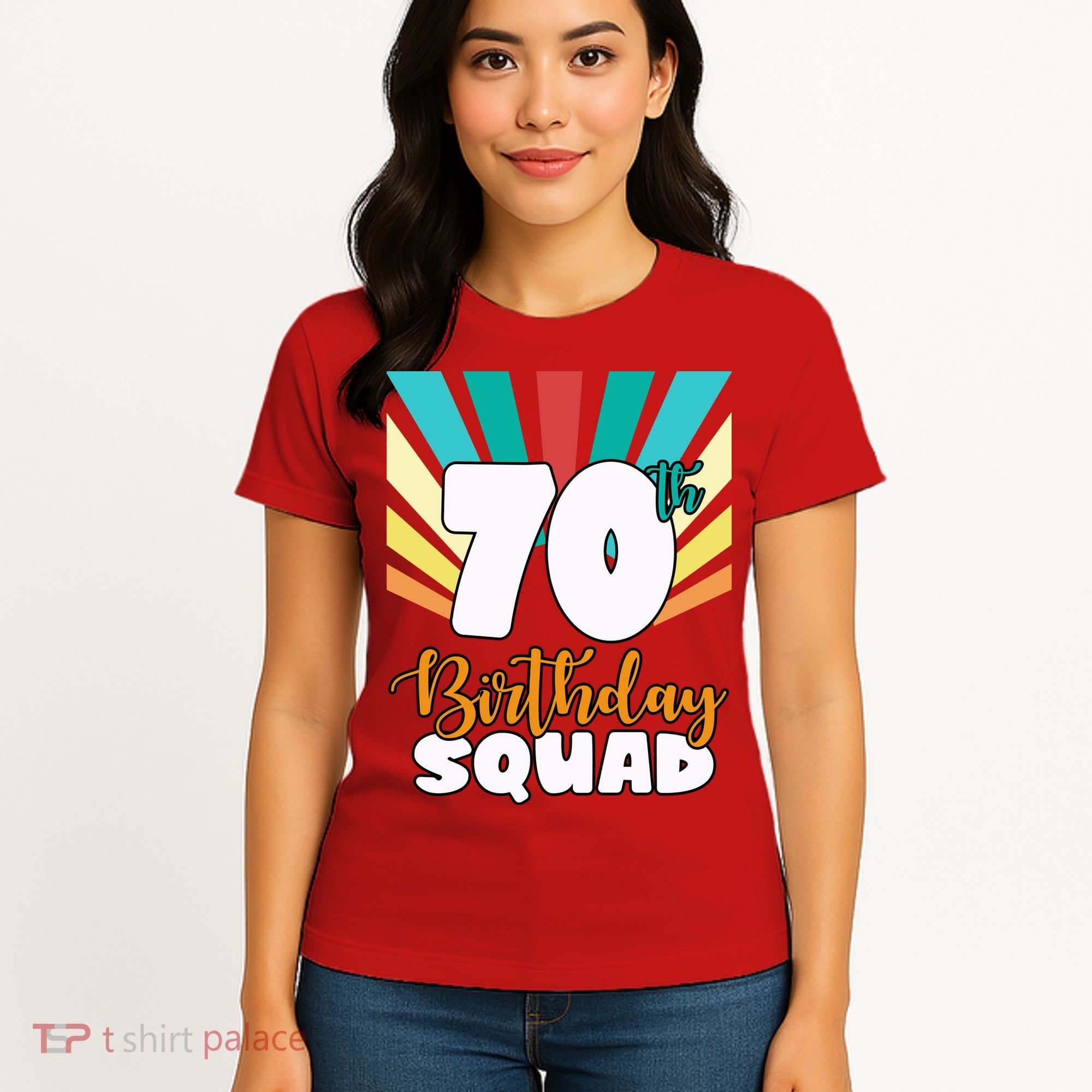 70th Birthday Squad 70 Years Old Women's T-Shirt