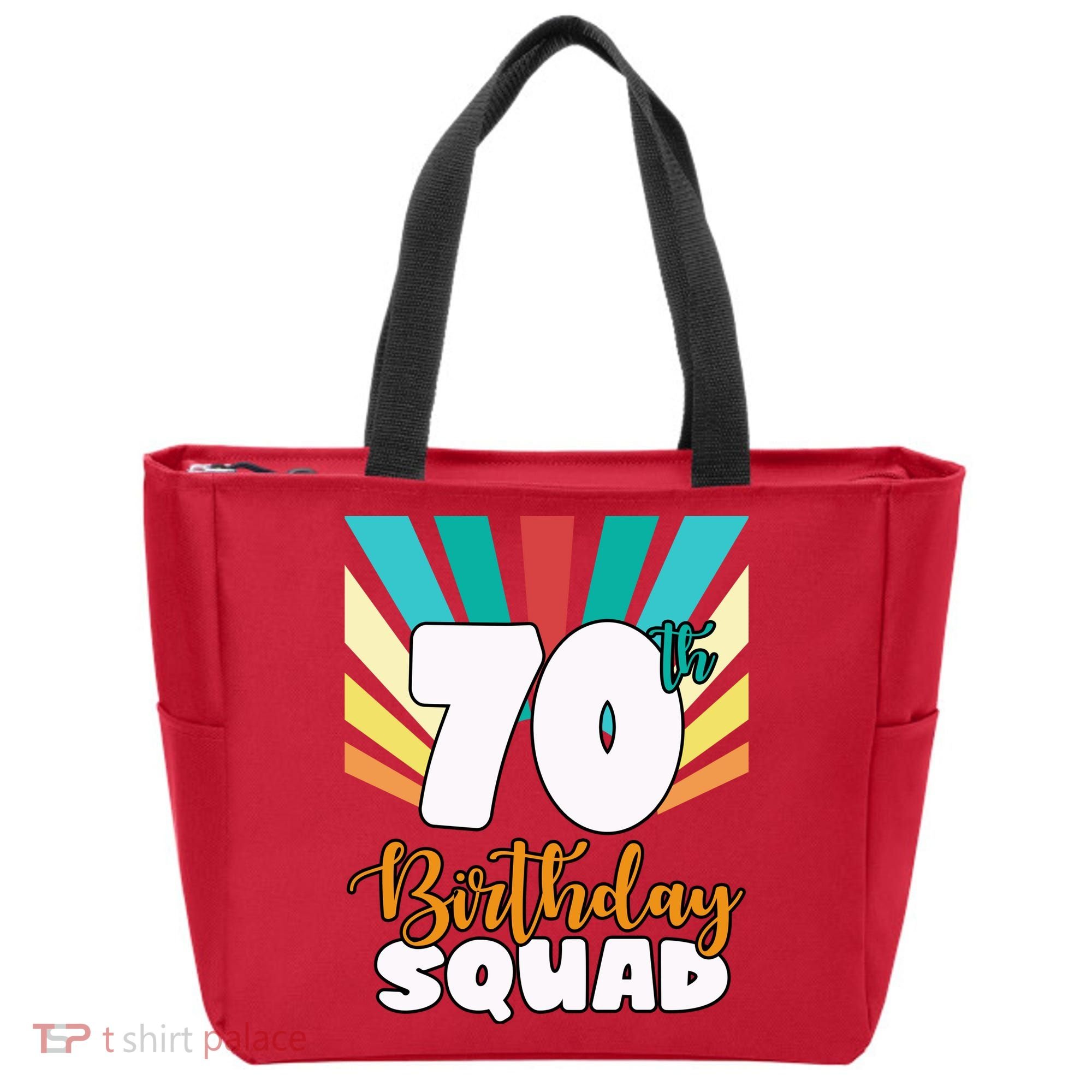 70th Birthday Squad 70 Years Old Tote Bag