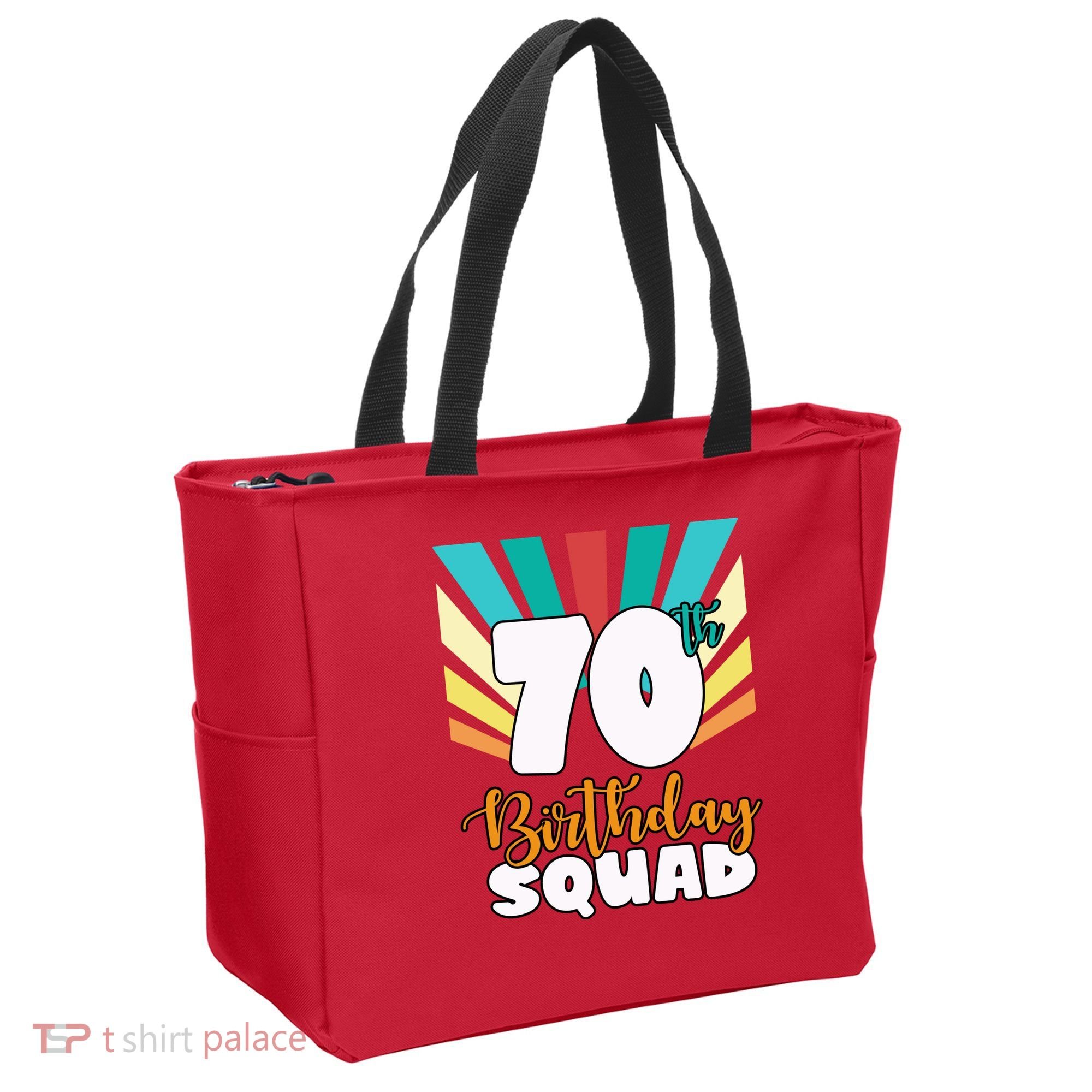 70th Birthday Squad 70 Years Old Tote Bag