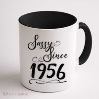 70th Birthday Sassy Since 1956 Coffee Mug thumb 1