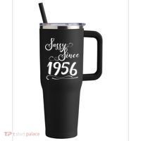 70th Birthday Sassy Since 1956 40oz Vacuum Insulated Stainless Steel Travel Tumbler thumb 0