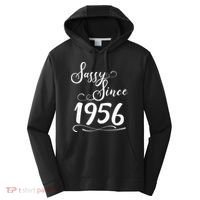 70th Birthday Sassy Since 1956 Performance Fleece Hoodie thumb 0