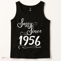 70th Birthday Sassy Since 1956 Tank Top thumb 2