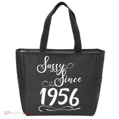 70th Birthday Sassy Since 1956 Tote Bag