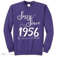70th Birthday Sassy Since 1956 Sweatshirt thumb 0