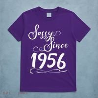 70th Birthday Sassy Since 1956 T-Shirt thumb 5