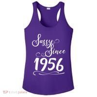70th Birthday Sassy Since 1956 Ladies PosiCharge Competitor Racerback Tank thumb 0