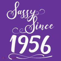 70th Birthday Sassy Since 1956 Mousepad thumb 1