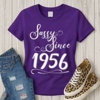 70th Birthday Sassy Since 1956 Women's T-Shirt thumb 3