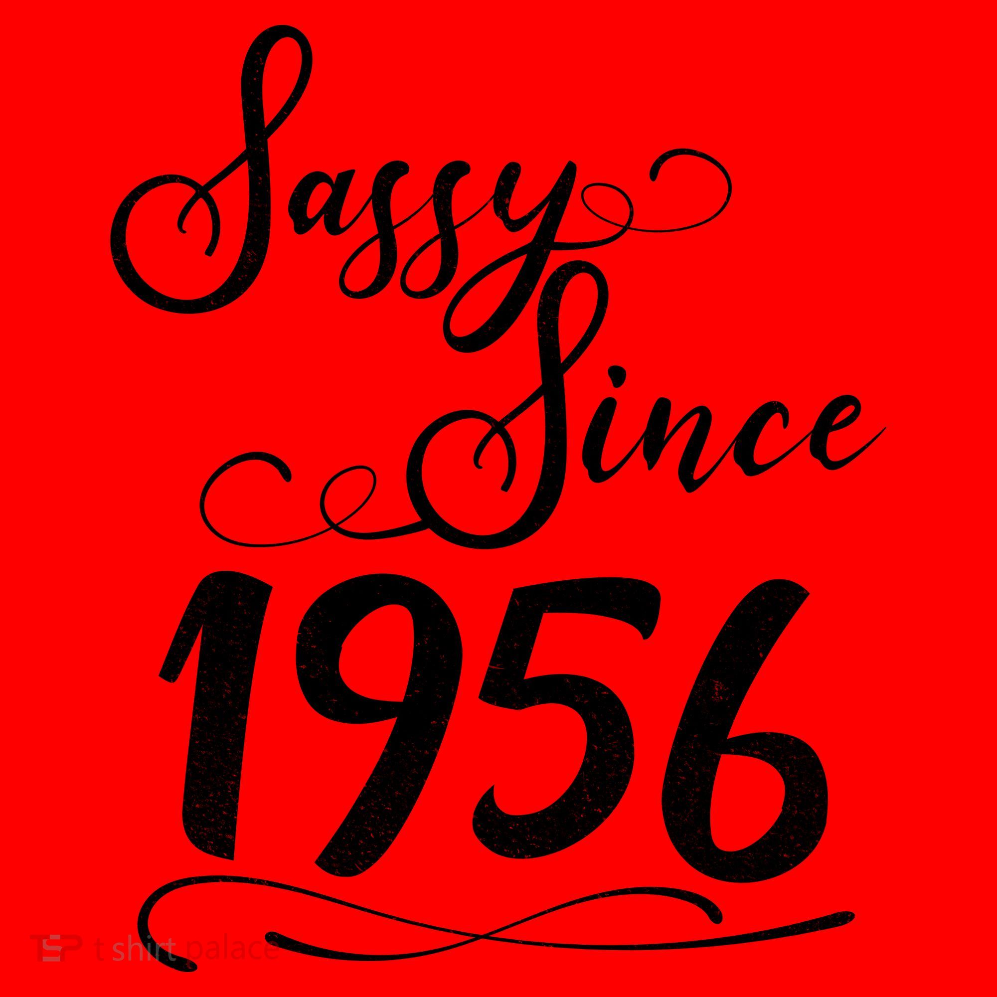 70th Birthday Sassy Since 1956 Santa Hat