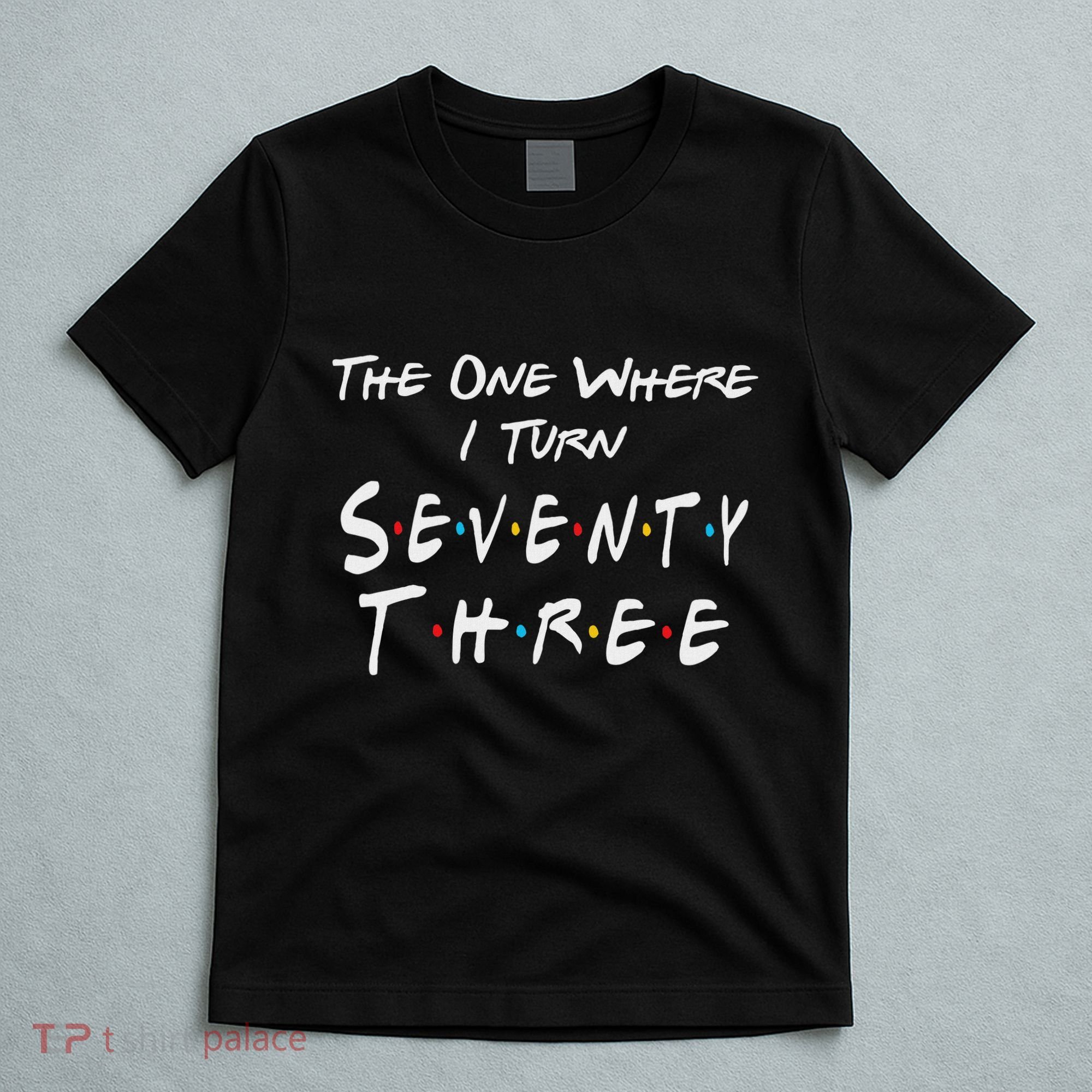 73rd Birthday The One Where I Turn Seventy Three Retro T-Shirt