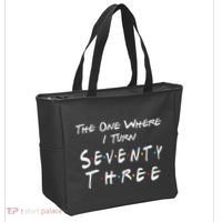73rd Birthday The One Where I Turn Seventy Three Retro Tote Bag thumb 2