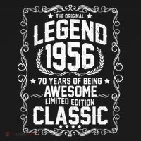 70th Birthday The Original Legend 1956 Awesome Classic  Women's Hoodie thumb 2