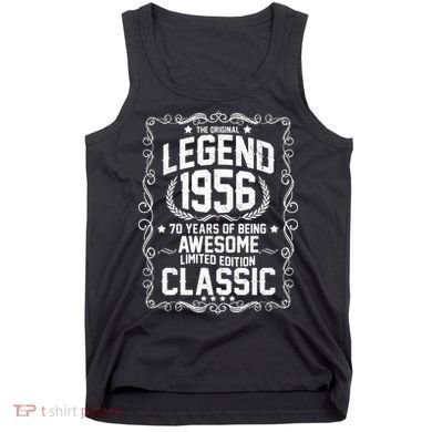 70th Birthday The Original Legend 1956 Awesome Classic  Tank Top