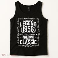 70th Birthday The Original Legend 1956 Awesome Classic  Tank Top thumb 2