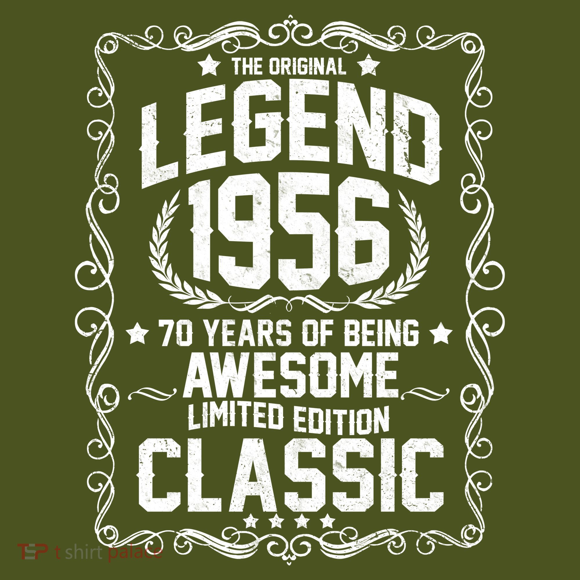 70th Birthday The Original Legend 1956 Awesome Classic  Long Sleeve Shirt
