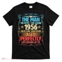 70th Birthday The Man The Myth The Legend 1956 One Of A Kind Limited Edition T-Shirt thumb 0