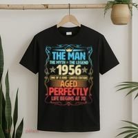 70th Birthday The Man The Myth The Legend 1956 One Of A Kind Limited Edition T-Shirt thumb 2