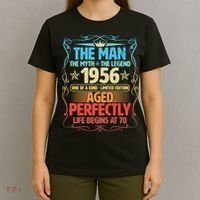 70th Birthday The Man The Myth The Legend 1956 One Of A Kind Limited Edition T-Shirt thumb 4