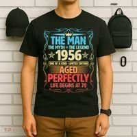 70th Birthday The Man The Myth The Legend 1956 One Of A Kind Limited Edition T-Shirt thumb 6