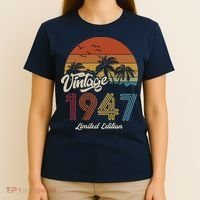 76th Birthday Vintage Limited Edition 1947 T-Shirt thumb 4