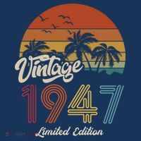 76th Birthday Vintage Limited Edition 1947 T-Shirt thumb 7