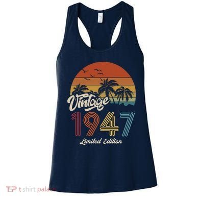 76th Birthday Vintage Limited Edition 1947 Women's Tank Top