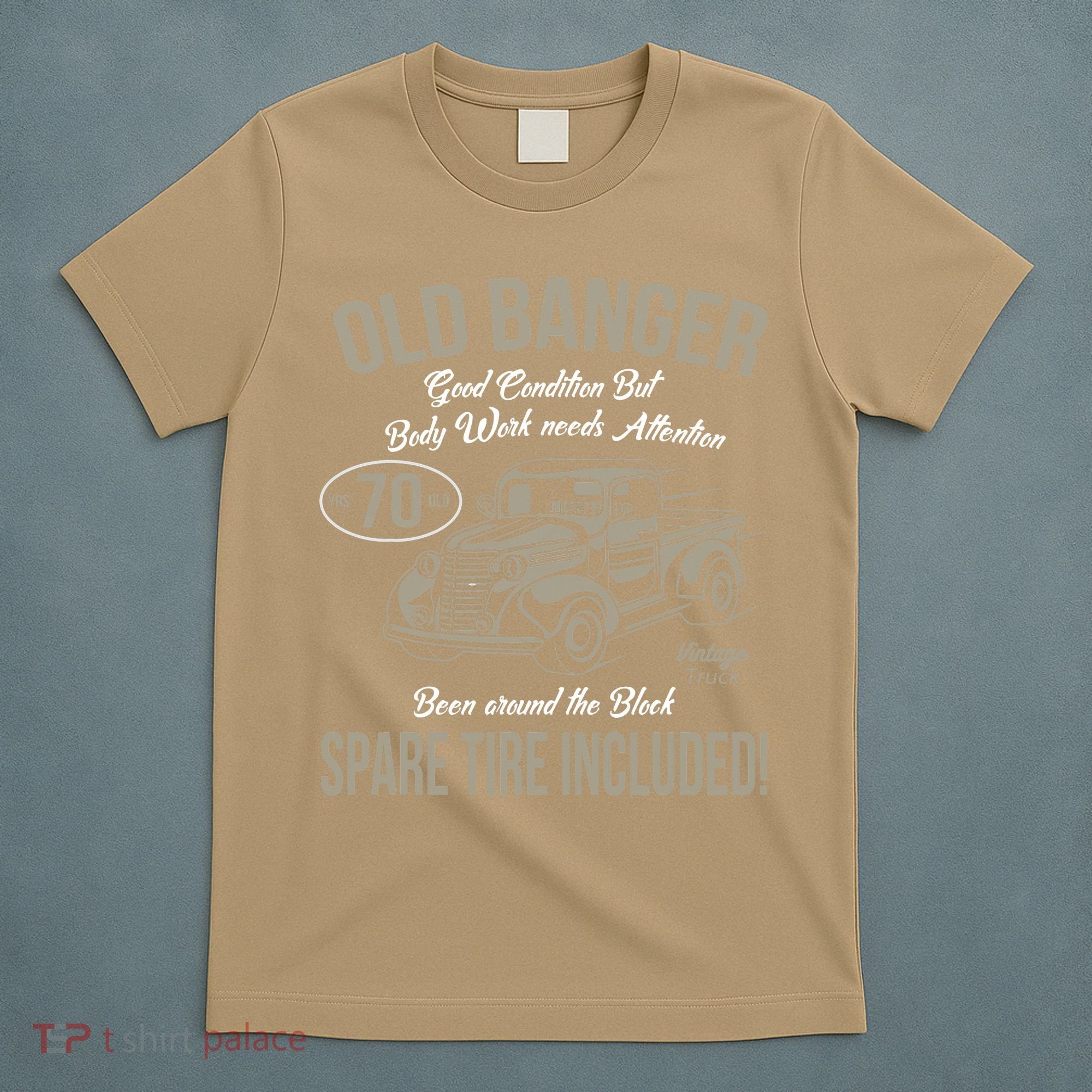 70th Birthday Vintage Old Banger 70 Years Old Gift T-Shirt