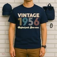 70th Birthday Vintage 1956 Original Parts Some Wear  T-Shirt thumb 6