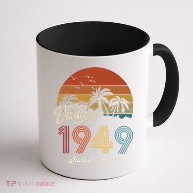 74th Birthday Vintage Limited Edition 1949 Coffee Mug back
