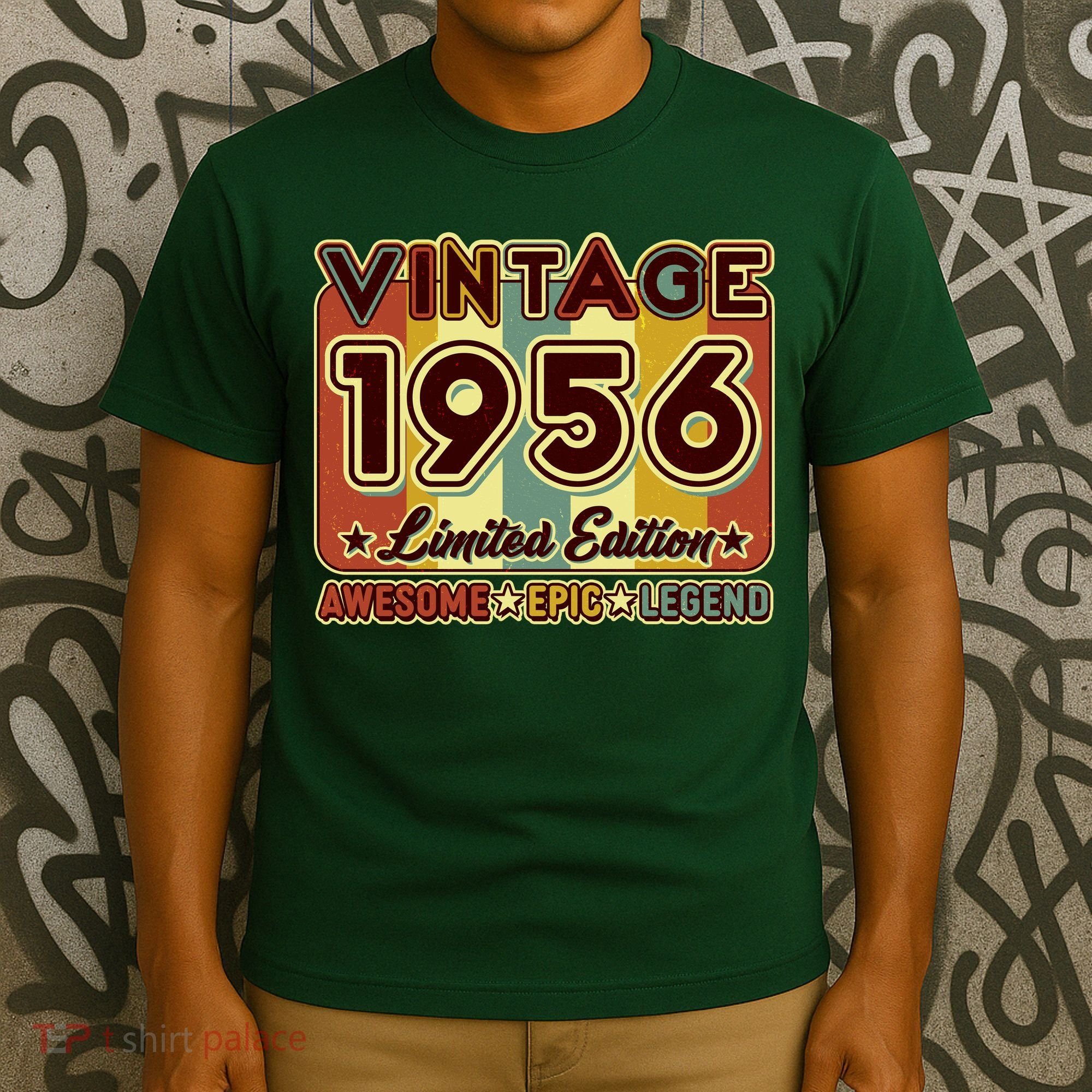 70th Birthday Vintage 1956 Limited Edition Awesome Epic Legend T-Shirt
