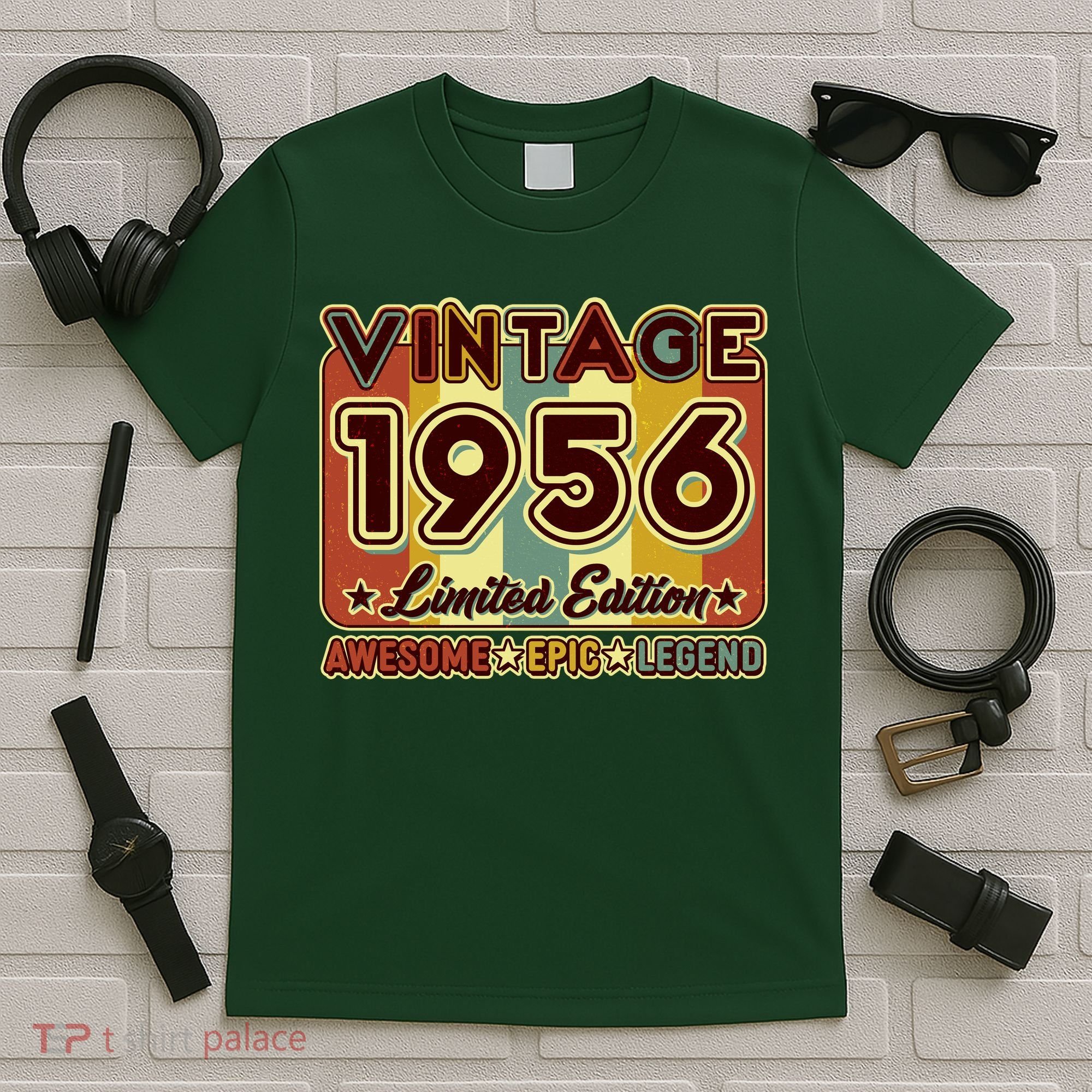 70th Birthday Vintage 1956 Limited Edition Awesome Epic Legend T-Shirt