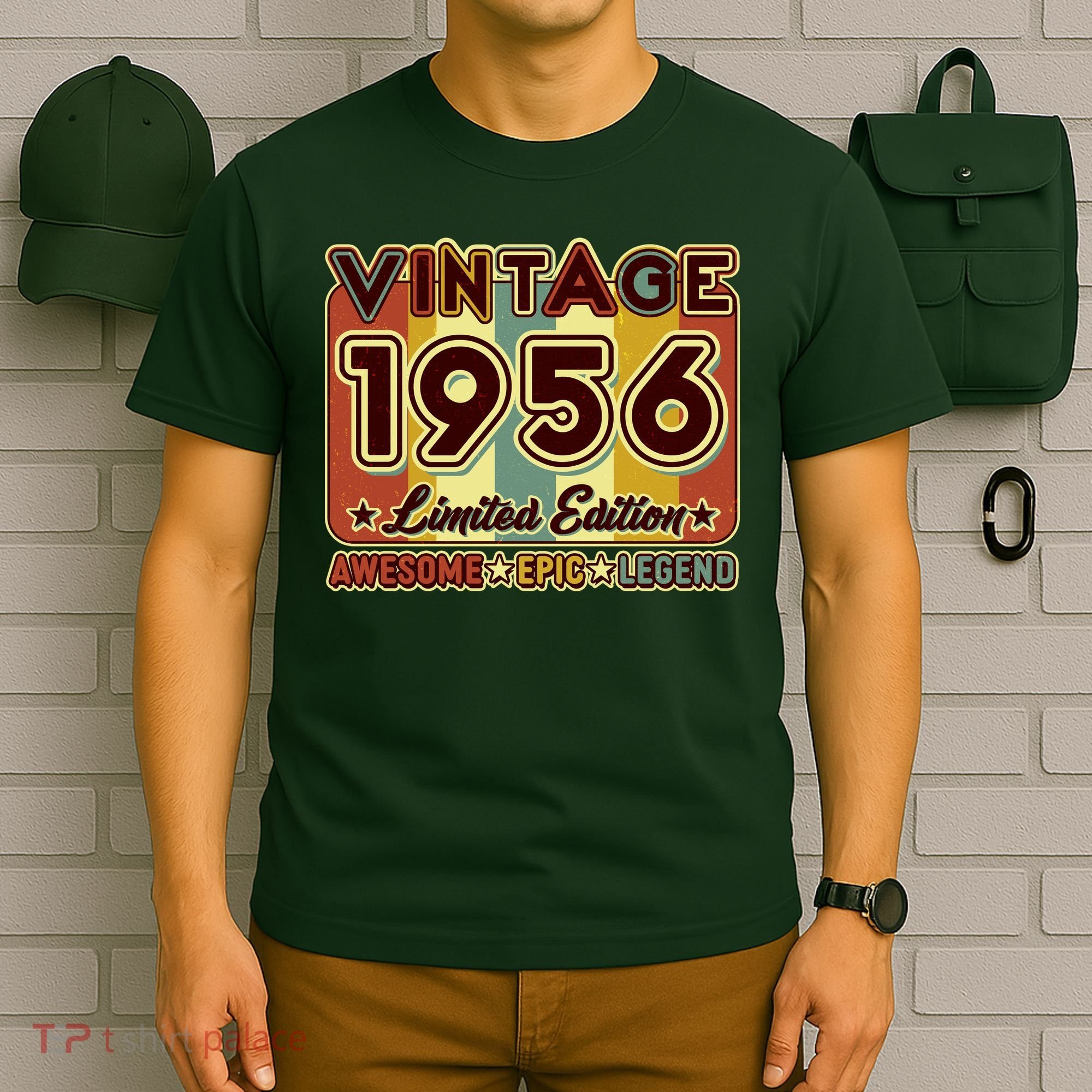 70th Birthday Vintage 1956 Limited Edition Awesome Epic Legend T-Shirt