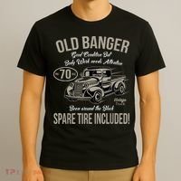 70th Birthday Vintage Old Banger 70 Years Old  Gift Retro T-Shirt thumb 3