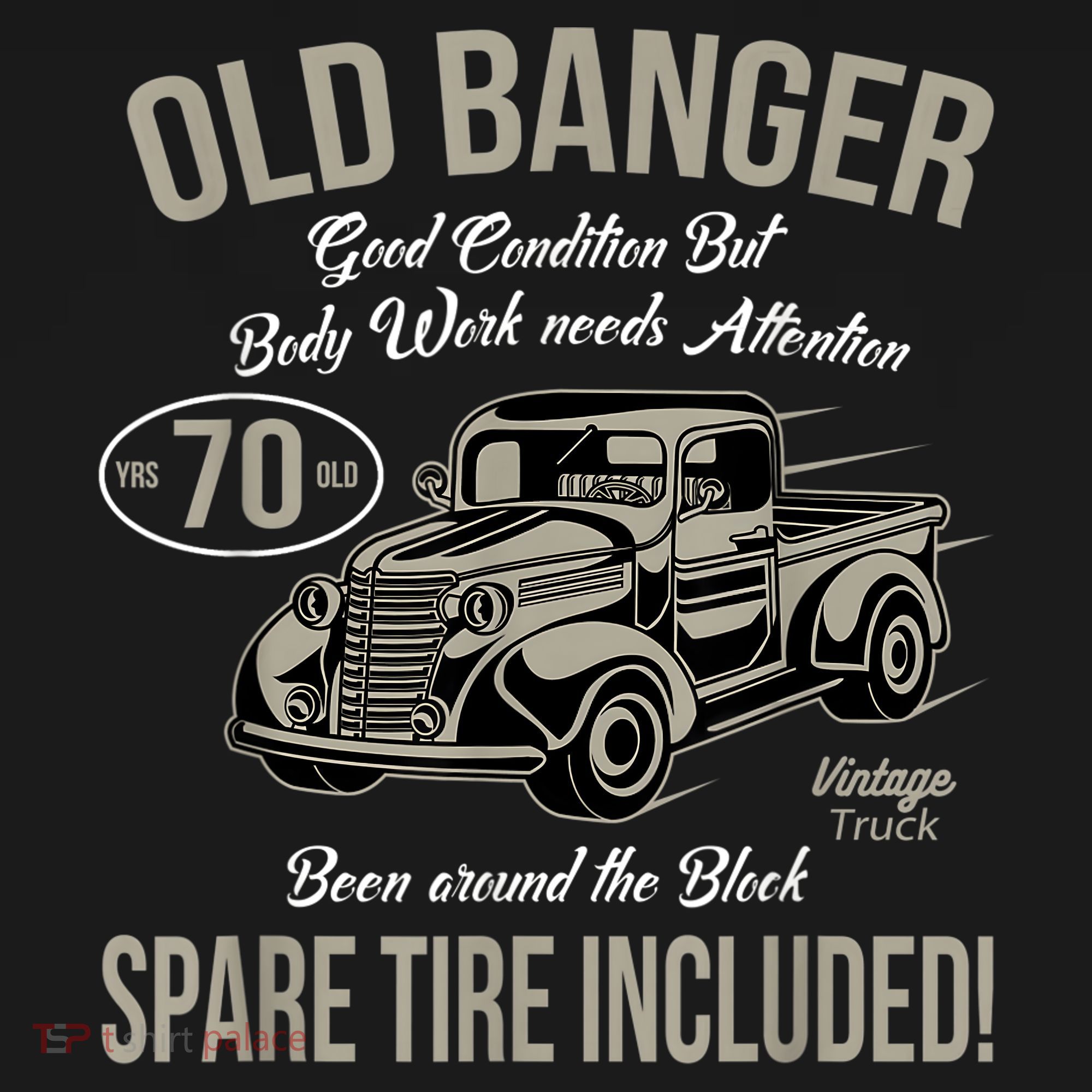 70th Birthday Vintage Old Banger 70 Years Old  Gift Retro T-Shirt