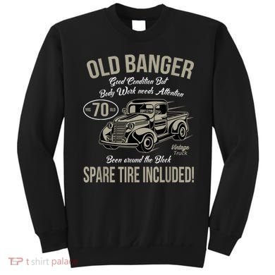 70th Birthday Vintage Old Banger 70 Years Old M.e.n Gift Retro Sweatshirt